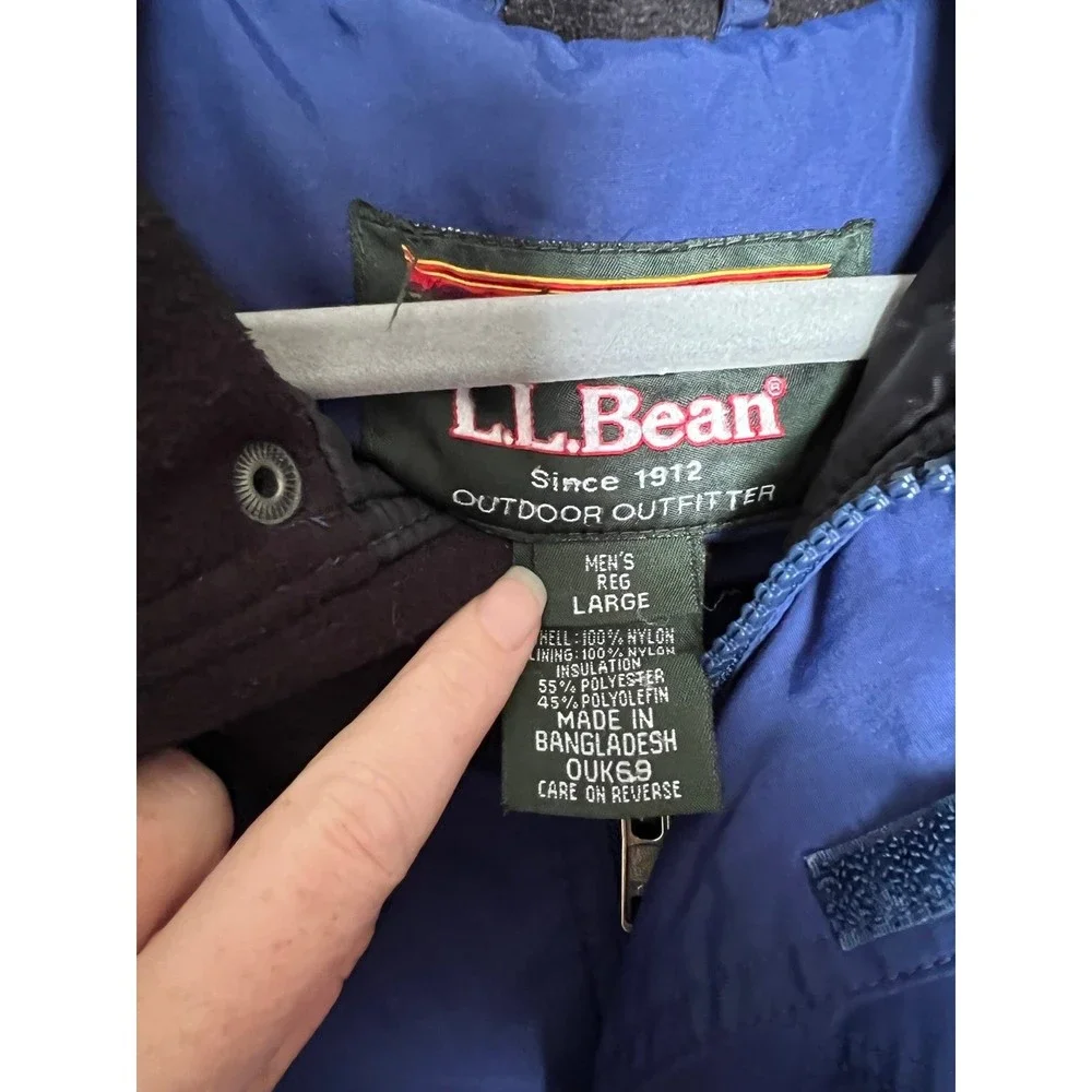 LL Bean‎ blue winter coat size L